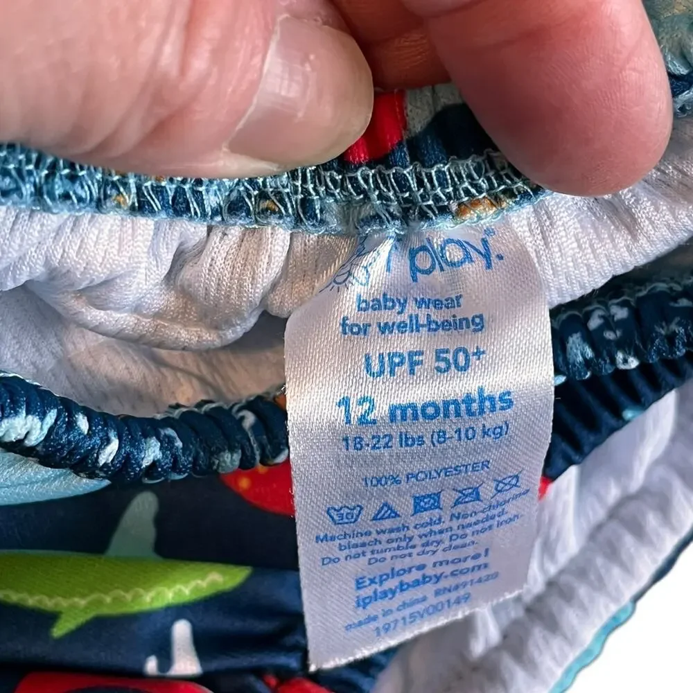 12/24 Months Baby Swimsuit Diaper Trunks NWOT Swimwear Reusable